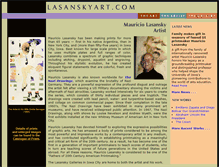 Tablet Screenshot of lasanskyart.com